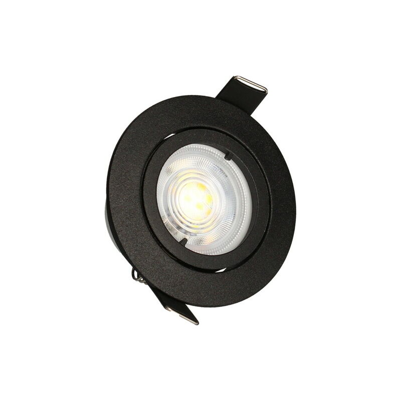 Arlux Lighting - kit 3 spots noirs encastrables jade Orient. module 5W, 2-CCT, 400lm, Ø83 Arlux Lighting - kit 3 spots noirs encastrables jade Orient. module 5W, 2-CCT, 400lm, Ø83