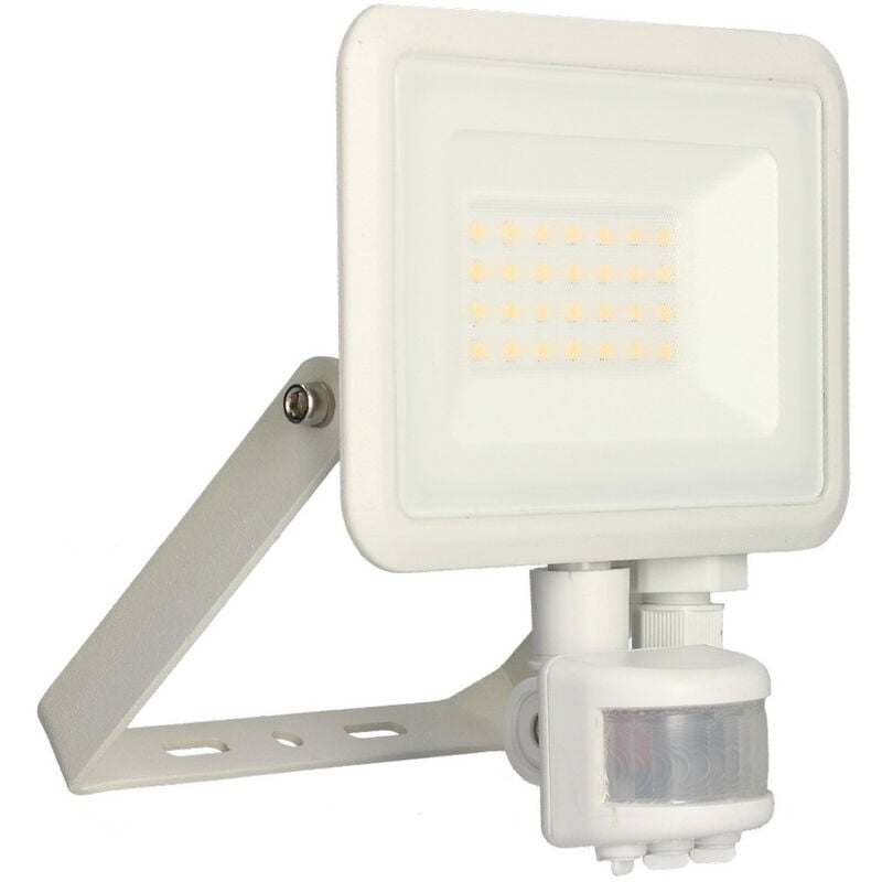 Projecteur mural kreon 2 - IP44, 20W, 4000K, 2000lm, Blanc - Détecteur ir - Arlux Lighting