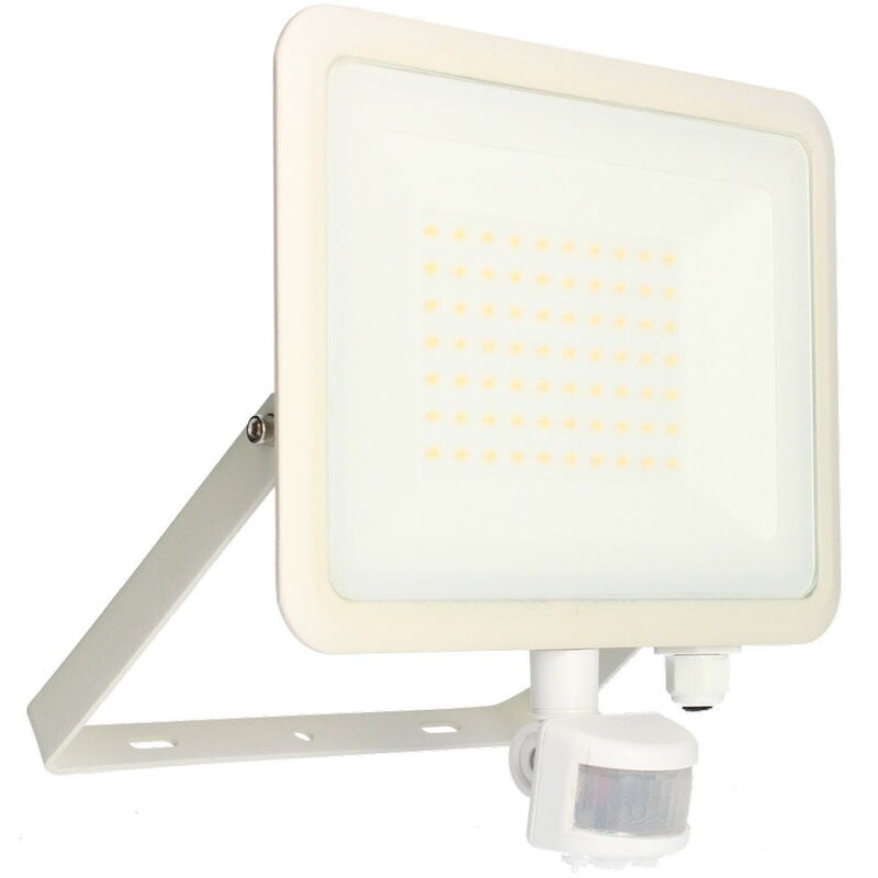 Projecteur mural kreon 2 - IP44, 50W, 4000K, 5000lm, Blanc - Détecteur ir - Arlux Lighting
