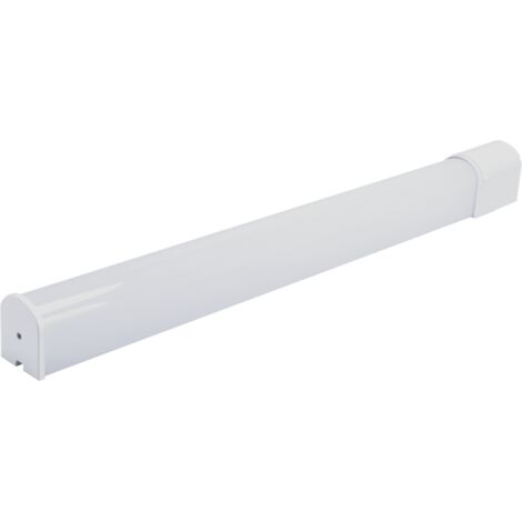 ARLUX LIGHTING Reglette Salle de Bain KLIP 8W 900lm Interrupteur 1 Prise Blanc Neutre
