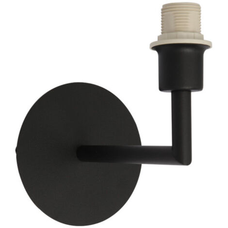 Arm. aplique zanco 1xe14 negro 17x12x17,5 cm