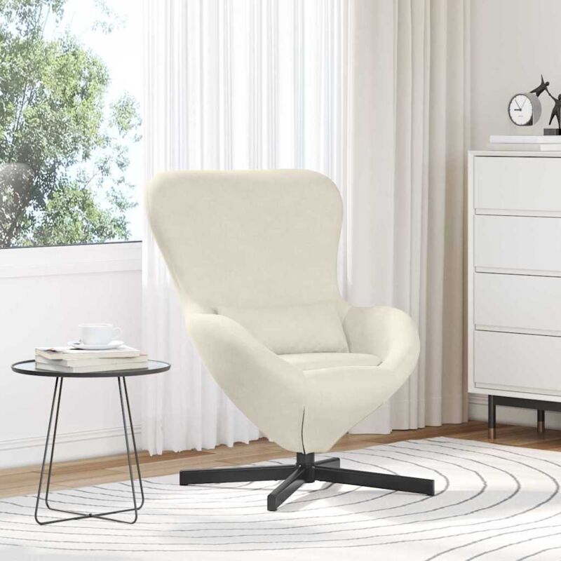 Egg Chair Cream Velvet Vidaxl