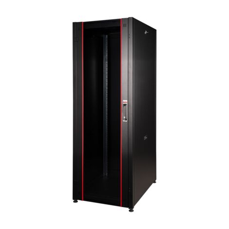 Armadi rack Link ARMADIO RACK PER RETI 19" 42U (A)2000, (L)600, (P)600 COLORE NERO PORTA TRAFORATA SERIE EAVI