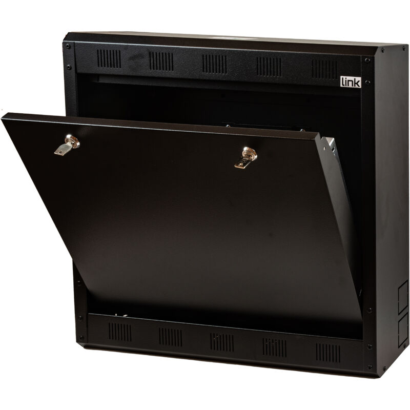 Image of Link - Armadi rack box a muro dvr/nvr 2 serrature con ripiano apribile mm 580(L) x 550(A) x 160(P)