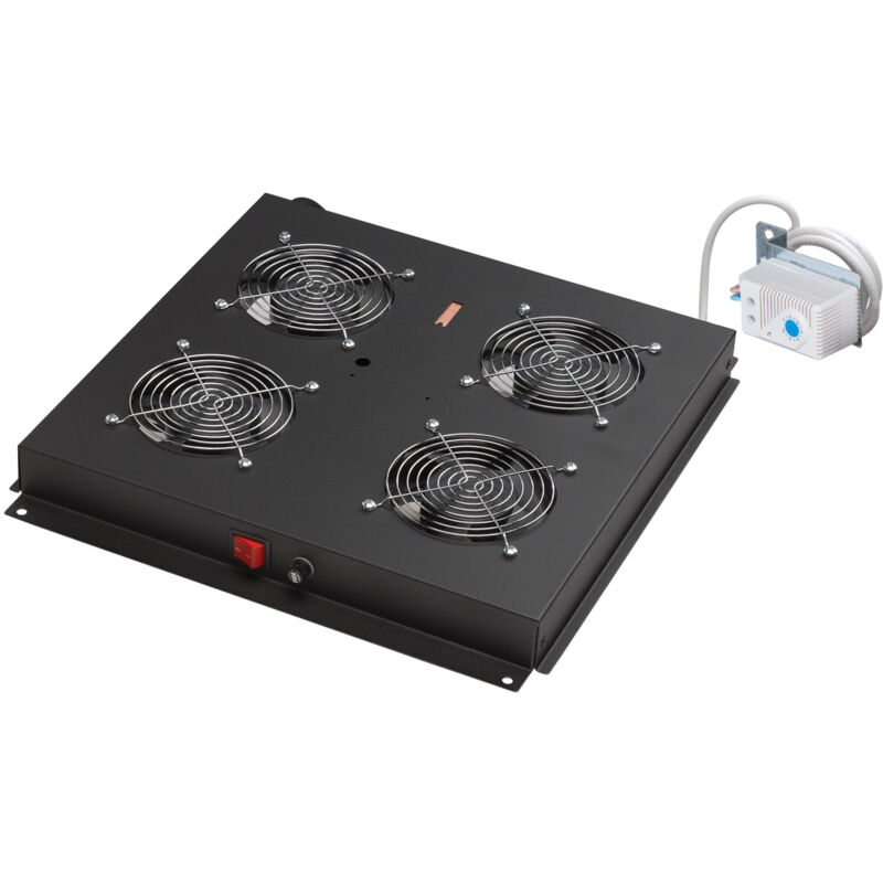 Image of Link - Armadi rack gruppo 4 ventole con termostato per armadi rack eavi nero