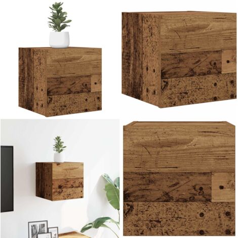 Armadietti TV Montati a Parete Legno Antico 30,5x30x30 cm - Armadio tv - Armadietto da parete
