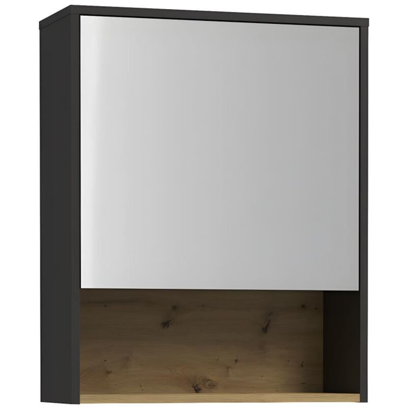 Armadietto a muro da bagno 60 cm Antracite - yangra