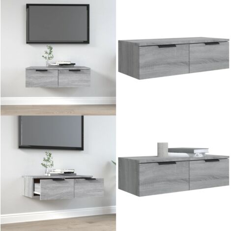 Armadietto a Muro Grigio Sonoma 68x30x20cm in Legno Multistrato - Armadio a muro - Armadietto in legno