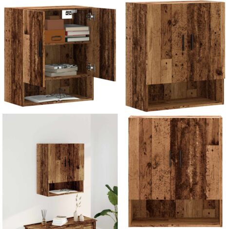 Armadietto a Muro Legno Antico 60x31x70 cm in Truciolato - Armadio a muro - Armadietto in legno