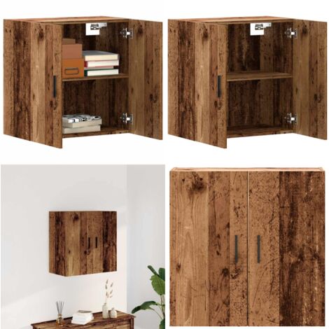 Armadietto a Muro Legno Vecchio 60x31x60 cm in Truciolato - Armadio a muro - Armadio in legno