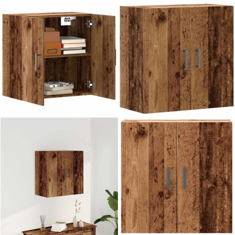 Armadietto a Muro Legno Vecchio 60x31x60 cm in Truciolato - Armadio in legno - Armadio in truciolato