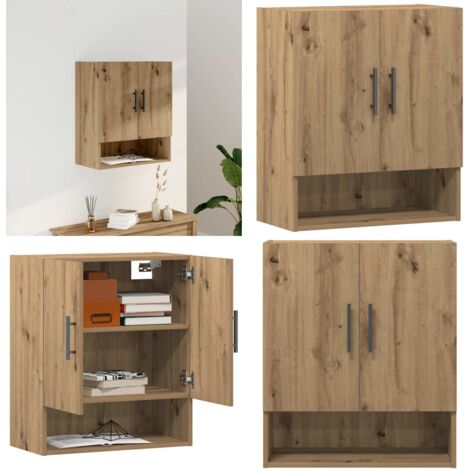 Armadietto a Muro Rovere Artigianale 60x31x70 cm in Truciolato - Armadio a muro - Armadietto in truciolato