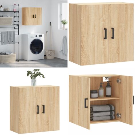 Armadietto a Muro Rovere Sonoma 60x31x60 cm Legno Multistrato - Armadio a muro - Armadietto in legno