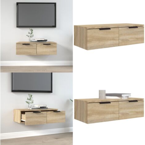 Armadietto a Muro Rovere Sonoma 68x30x20 cm Legno Multistrato - Armadio a muro - Armadio in legno