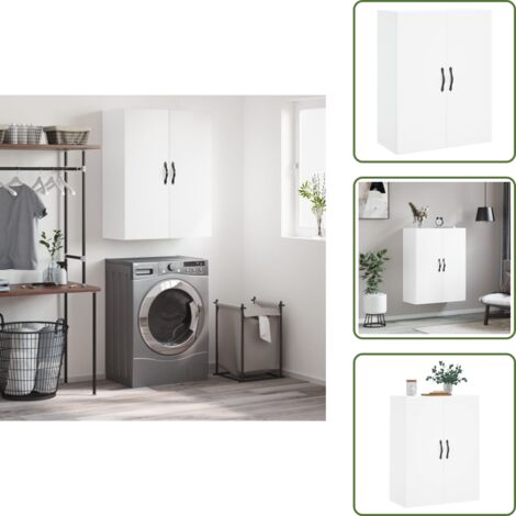 Armadietto a muro - vidaXL Mobile a Parete Bianco 69,5x34,90 cm in Legno Multistrato - Mobile in legno