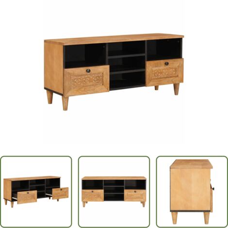 Armadietto a parete -  Unità TV Marrone Chiaro 100 x 33 x 46 cm Legno multistrato