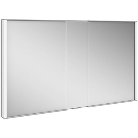Armadietto a specchio ROYAL MATCH prolunga a parete 1200 x 700 x 149 mm anodizzato argento KEUCO
