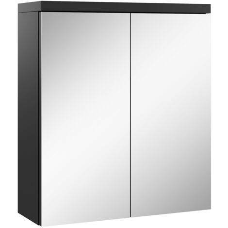 BADPLAATS Nero - specchio armadietto bagno