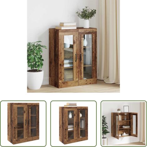 Armadietto appeso -  Mobiletto da parete appeso Marrone 69.5 x 34 x 90 cm