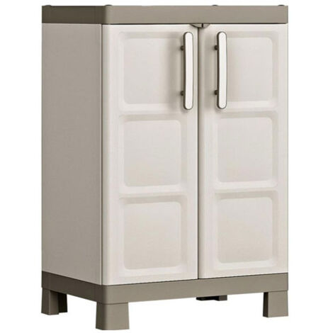 Armadietto Basso Excellence Beige e Talpa 97 cm Keter