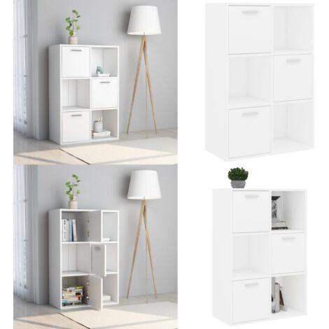 Armadietto Bianco 60x29,5x90 cm in Legno Ingegnerizzato - Armadio per ufficio - Armadio per bambini