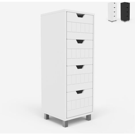 Il numero 1 del risparmio-MOBILETTO CASSETTIERA PER BAGNO 30 X 30 X 68.5 CM  BIANCO