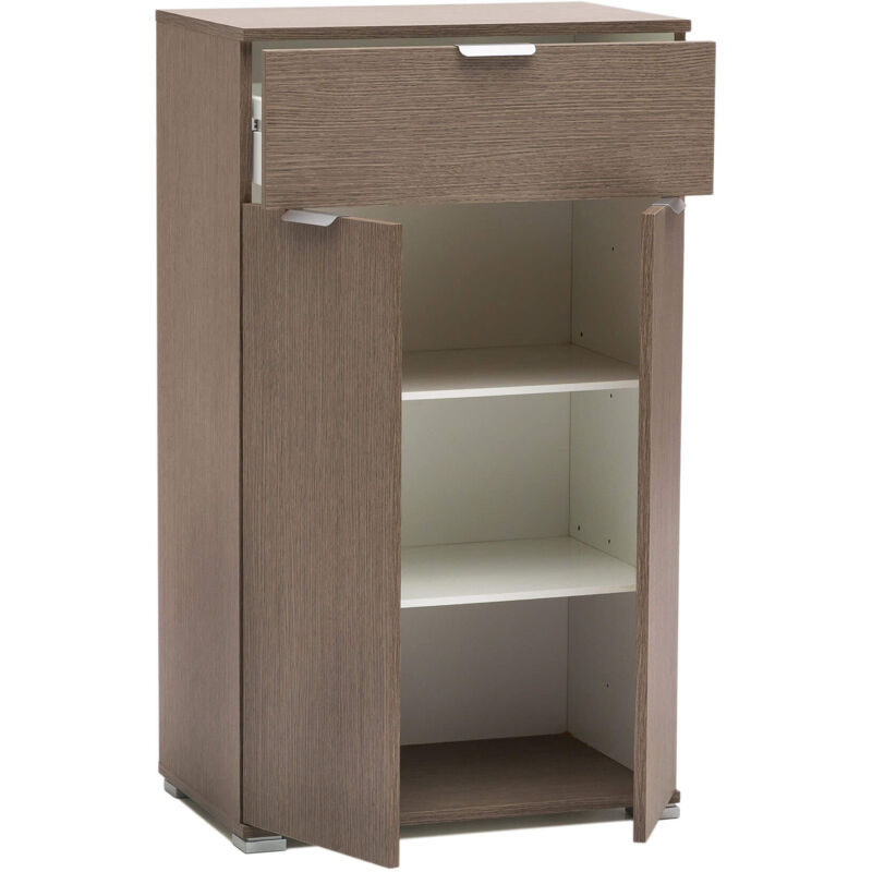 Armadietto con due ante e un cassetto per