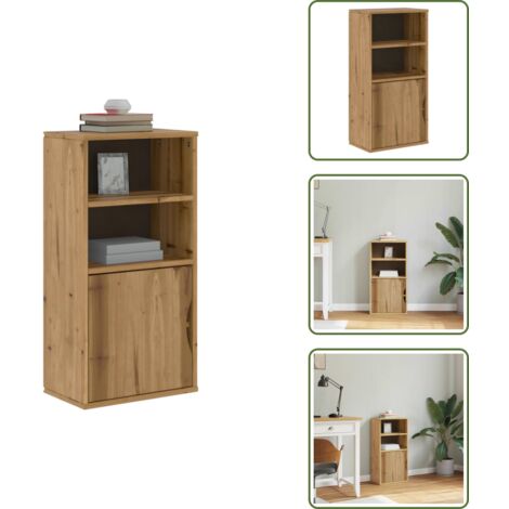 Armadietto con ripiani - vidaXL Armadietto Laterale ODDA 40x24x79 cm in Legno Massello di Pino - Armadietto con scomparto
