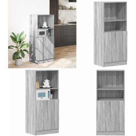 Armadietto Cucina Grigio Sonoma 57x41,5x131,5 cm in Truciolato - Armadio da cucina - Armadio in truciolato
