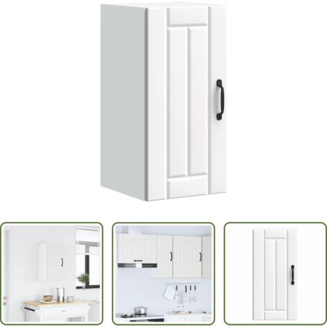 Armadietto da cucina -  Pensile da Cucina Lucca Bianco in Legno Multistrato