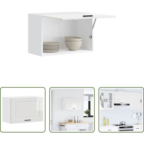 Armadietto da cucina -  Pensile da Cucina Porto Bianco Lucido in Legno Multistrato