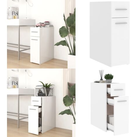 Armadietto da Farmacia Bianco 20x45,5x60 cm in Multistrato - Armadio da farmacia - Armadietto in legno