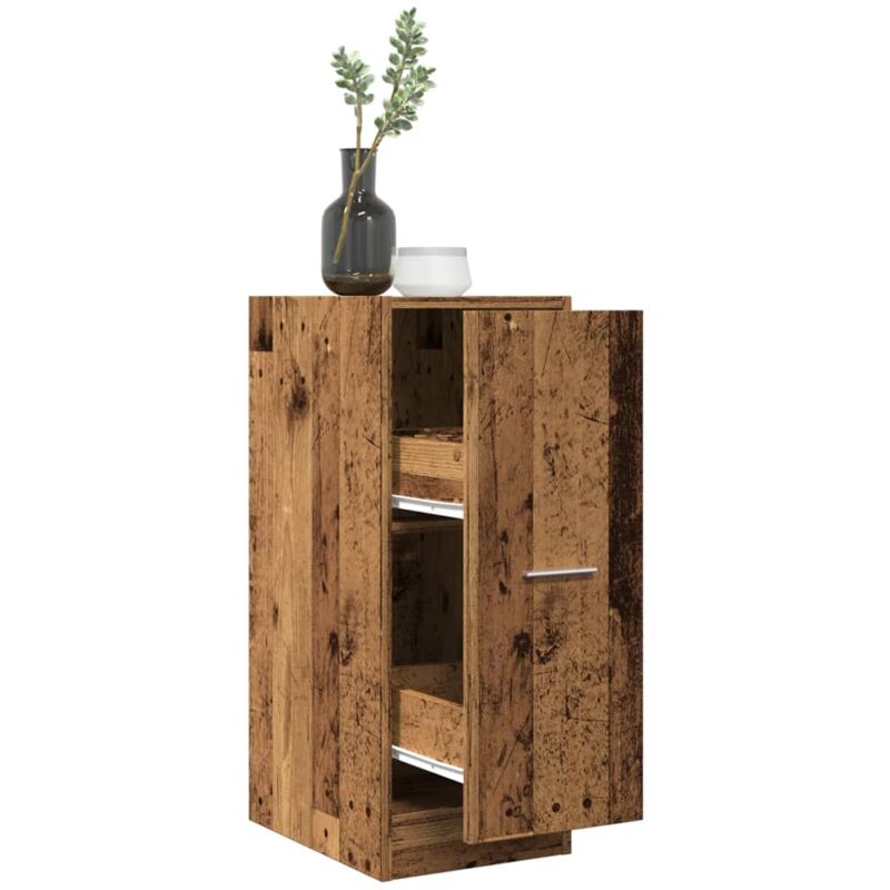 Torana - Armadietto da Farmacia Legno Vecchio 30x41x77,5cm in Truciolato