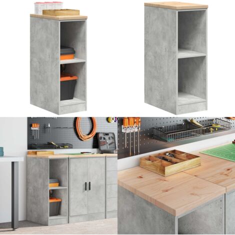 Armadietto da Garage Grigio cemento 30x51x85 cm - Armadio da garage - Armadietto per garage
