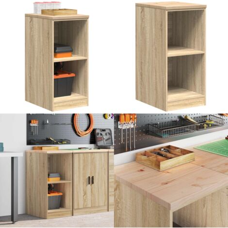 Armadietto da Garage Rovere Sonoma 40x51x85 cm - Armadio da garage - Armadio per officina