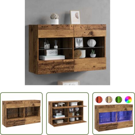 Armadietto da parete -  Mobile TV da parete Legno vecchio 98,5 x 30 x 60,5 cm
