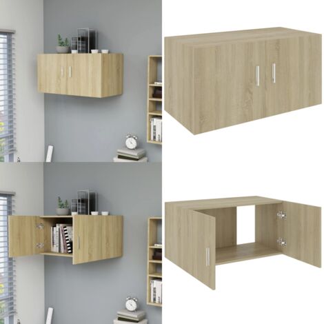 Armadietto da Parete Rovere Sonoma 80x39x40cm Legno Multistrato - Armadio rovere - Armadio multistrato