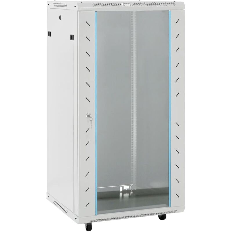 Armadietto Di Rete 22u 19 Ip20 Grigio 60x60x120 Cm Vidaxl