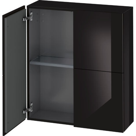 Armadietto Duravit L-CUBE 700x243x800mm nero lucido