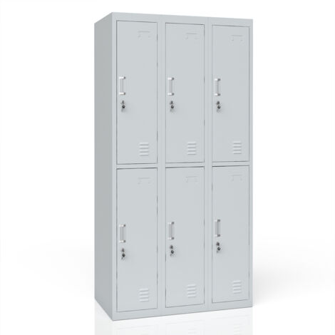 Armadio Basso Pratiko Mini In Acciaio, Grigio L 60 X H 80 X P 40 Cm 2 Ante 34896631 - Foto 8