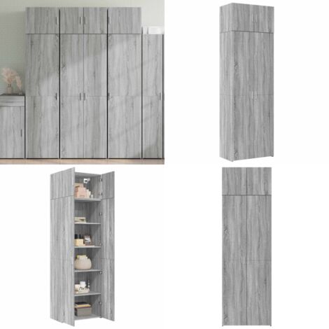 Armadietto Grigio Sonoma 70x42,5x225 cm in Truciolato - Armadio - Armadietto in legno multistrato