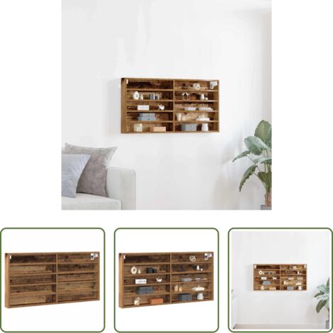 Armadietto in legno -  Vetrina Legno vecchio 100 x 8,5 x 50 cm Legno multistrato