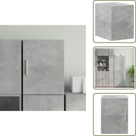 Armadietto in legno - vidaXL Mobile a Parete Grigio Cemento 30x42,5x40 cm Legno Multistrato - Mobile in legno multistrato