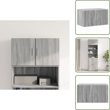 Armadietto in legno - vidaXL Mobile a Parete Grigio Sonoma 70x42,5x40cm in Legno Multistrato - Mobile in legno multistrato