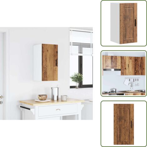 Armadietto in legno - vidaXL Pensile da Cucina Porto Legno Antico in Legno Multistrato - Armadietto antico