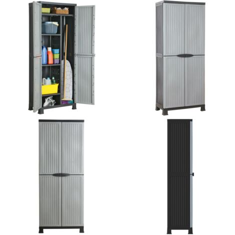 Armadietto in Plastica 68x39x171,5 cm - Organizzatore casa - Armadietto per garage