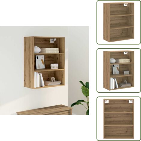 Armadietto in truciolato - vidaXL Armadietto Pensile Rovere Artigianale 69,5x32,5x90 cm - Armadietto rovere artigianale