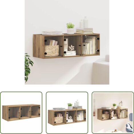 Armadietto moderno -  Armadietto a muro Rovere artigianale 102 x 37 x 35 cm