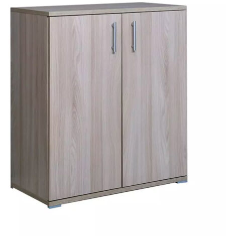 Armadietto Multiuso 2 Ante 72,3x36x81 cm in Truciolare Nobilitato Olmo