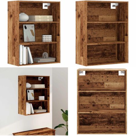Armadietto Pensile Legno Antico 69,5x32,5x90 cm - Armadietto pensile - Armadietto in legno